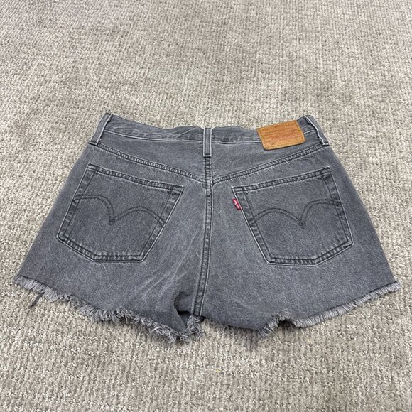 Levi’s 501 Shorts Black Pockets Women’s Size 26 - Picture 10 of 11